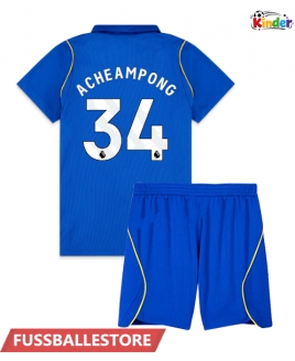 Günstige Chelsea Josh Acheampong #34 Heimtrikotsatz Kinder 2026-27 Kurzarm (+ Kurze Hosen)